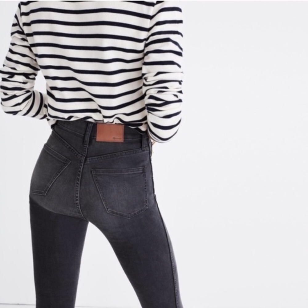 Madewell High Riser Skinny Jeans in black - size 24
